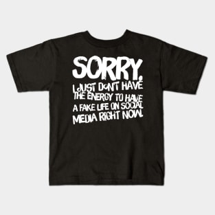 Fake social media account Kids T-Shirt